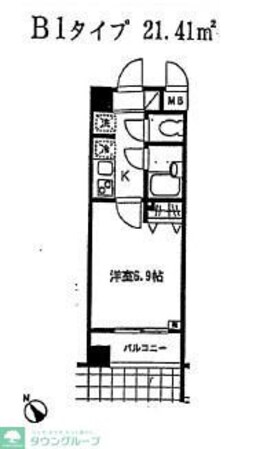 メゾンド島津山の物件間取画像
